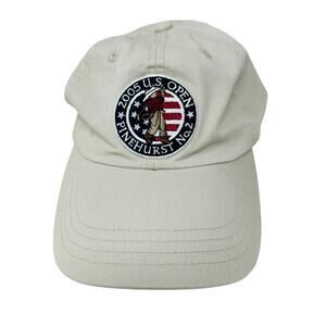 2005 US Open Cap Hat Adjustable Off White